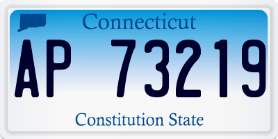 CT license plate AP73219