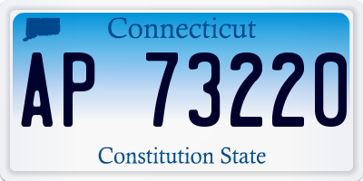 CT license plate AP73220