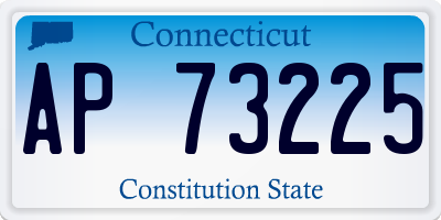 CT license plate AP73225