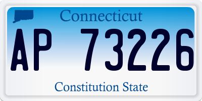 CT license plate AP73226