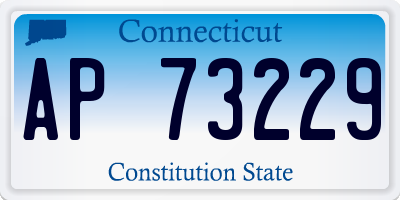 CT license plate AP73229