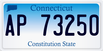 CT license plate AP73250