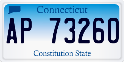 CT license plate AP73260