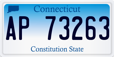 CT license plate AP73263