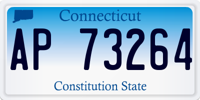 CT license plate AP73264