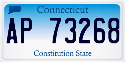 CT license plate AP73268