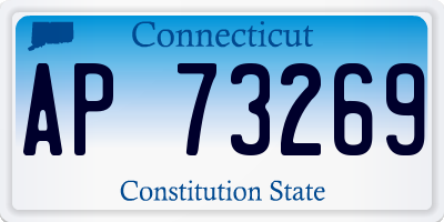 CT license plate AP73269
