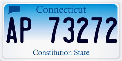 CT license plate AP73272
