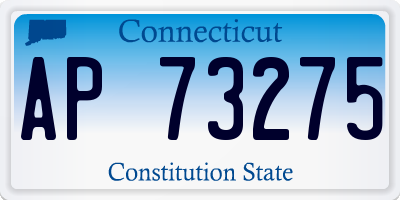 CT license plate AP73275