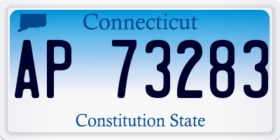 CT license plate AP73283