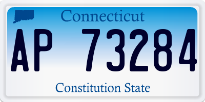 CT license plate AP73284