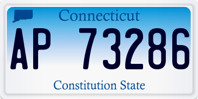 CT license plate AP73286