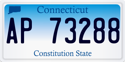 CT license plate AP73288
