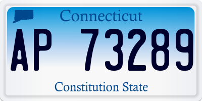 CT license plate AP73289