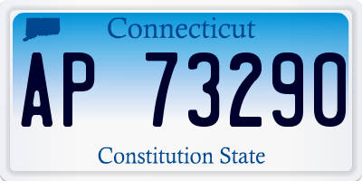 CT license plate AP73290