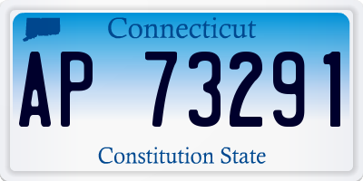 CT license plate AP73291