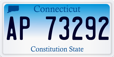 CT license plate AP73292