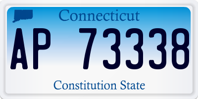 CT license plate AP73338