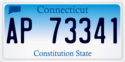 CT license plate AP73341