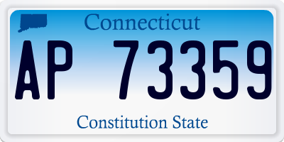 CT license plate AP73359
