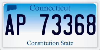 CT license plate AP73368
