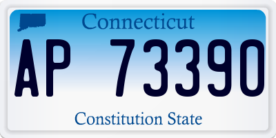 CT license plate AP73390