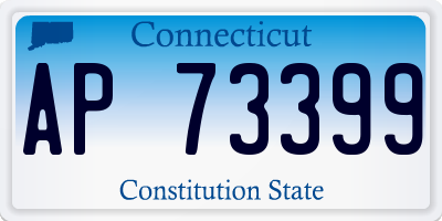 CT license plate AP73399