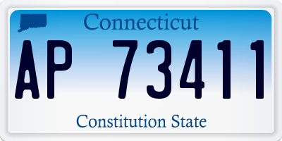 CT license plate AP73411