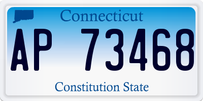CT license plate AP73468