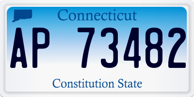 CT license plate AP73482