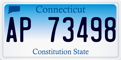 CT license plate AP73498