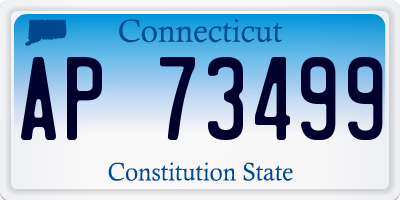 CT license plate AP73499