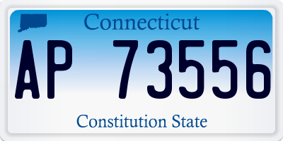 CT license plate AP73556