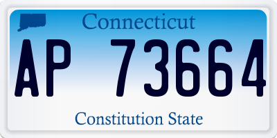 CT license plate AP73664