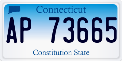 CT license plate AP73665