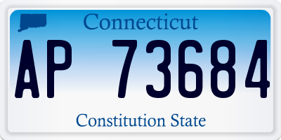CT license plate AP73684