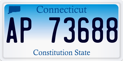 CT license plate AP73688