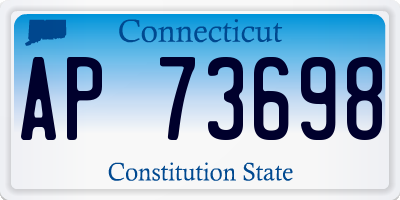 CT license plate AP73698