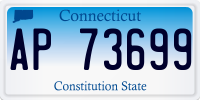 CT license plate AP73699