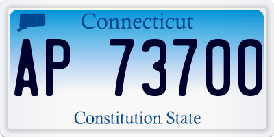 CT license plate AP73700