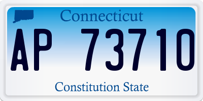 CT license plate AP73710