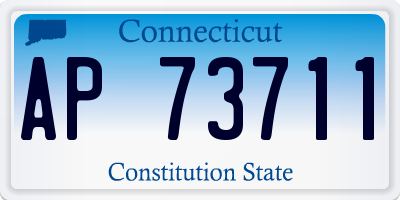 CT license plate AP73711