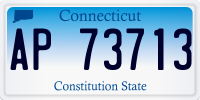 CT license plate AP73713