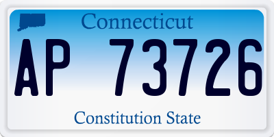 CT license plate AP73726