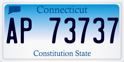 CT license plate AP73737