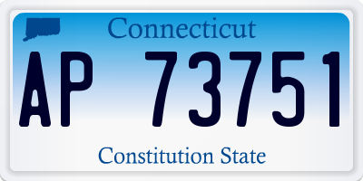CT license plate AP73751