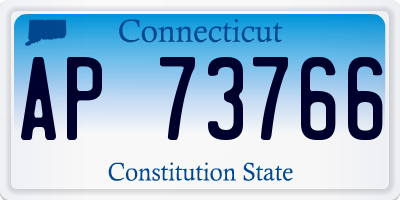 CT license plate AP73766