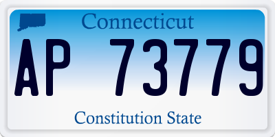 CT license plate AP73779