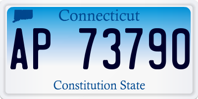 CT license plate AP73790