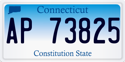 CT license plate AP73825